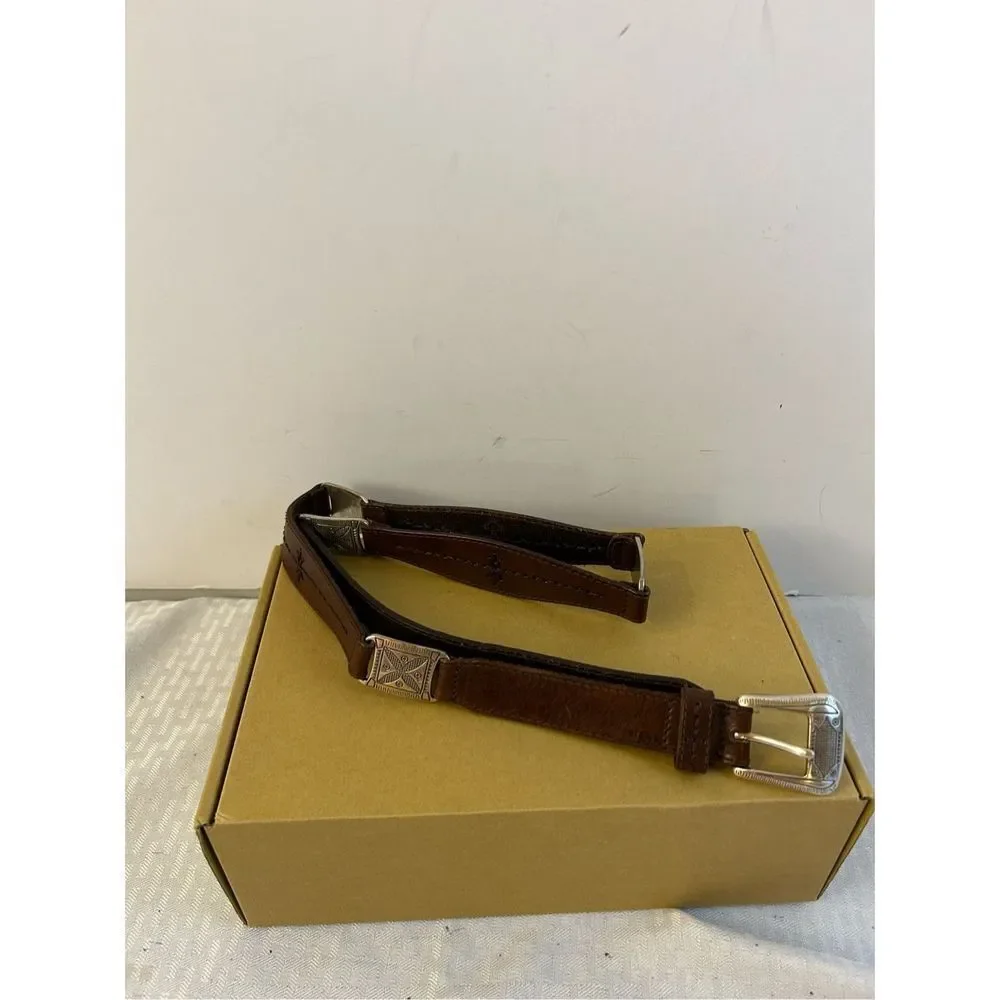 Fossil Brown and silver belt‎ 40